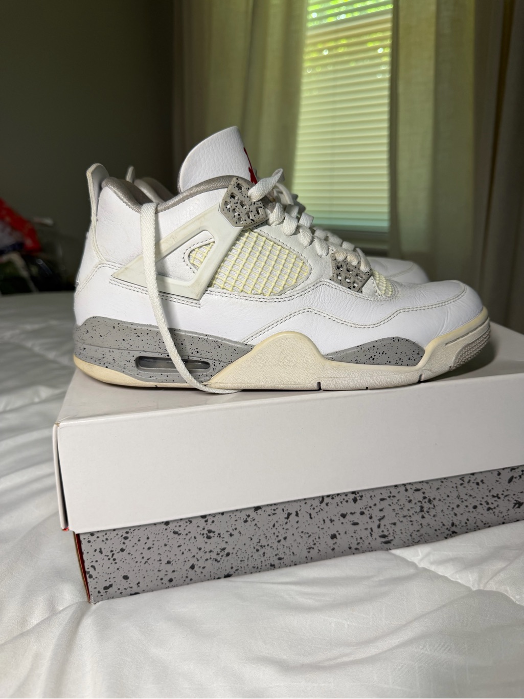 Air Jordan 4 Retro White Cement Grey Air Jordan 4 Retro White Cement Grey